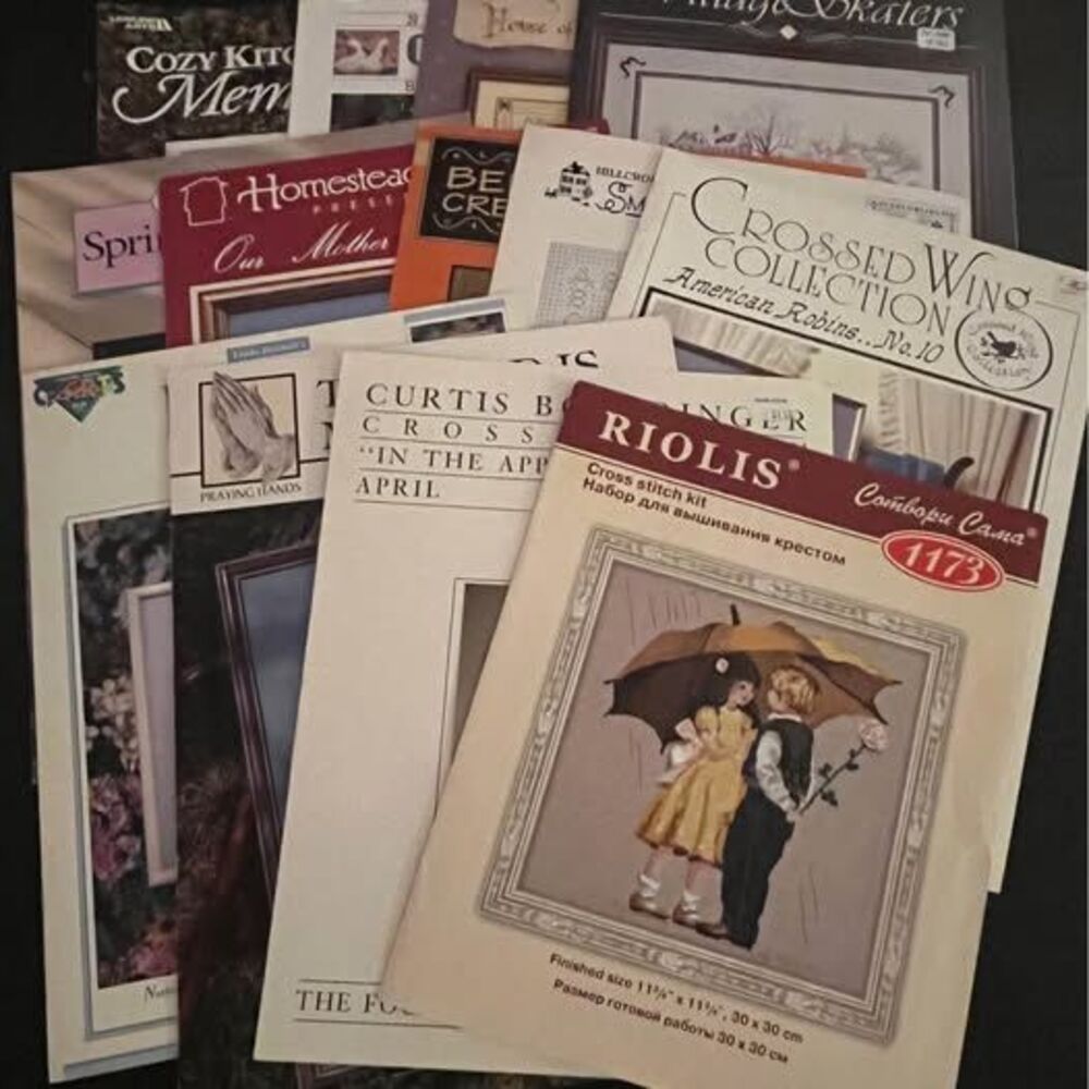 Assorted Cross Stitch Patterns Lot of 13